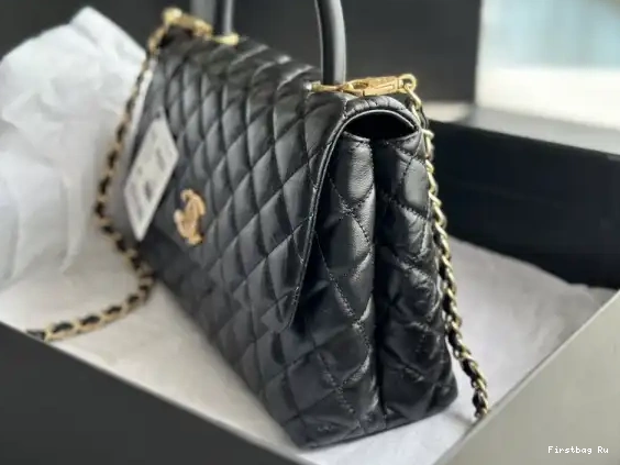 First Bag Ru BAG CHANEL LARGE FLAP HANDLE WITH TOP 0628